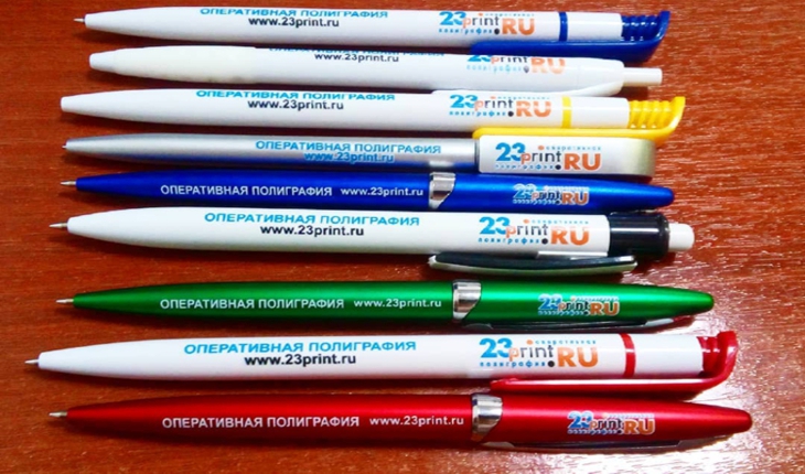 Печать по ручкам в Краснодаре. Ручки с логотипом